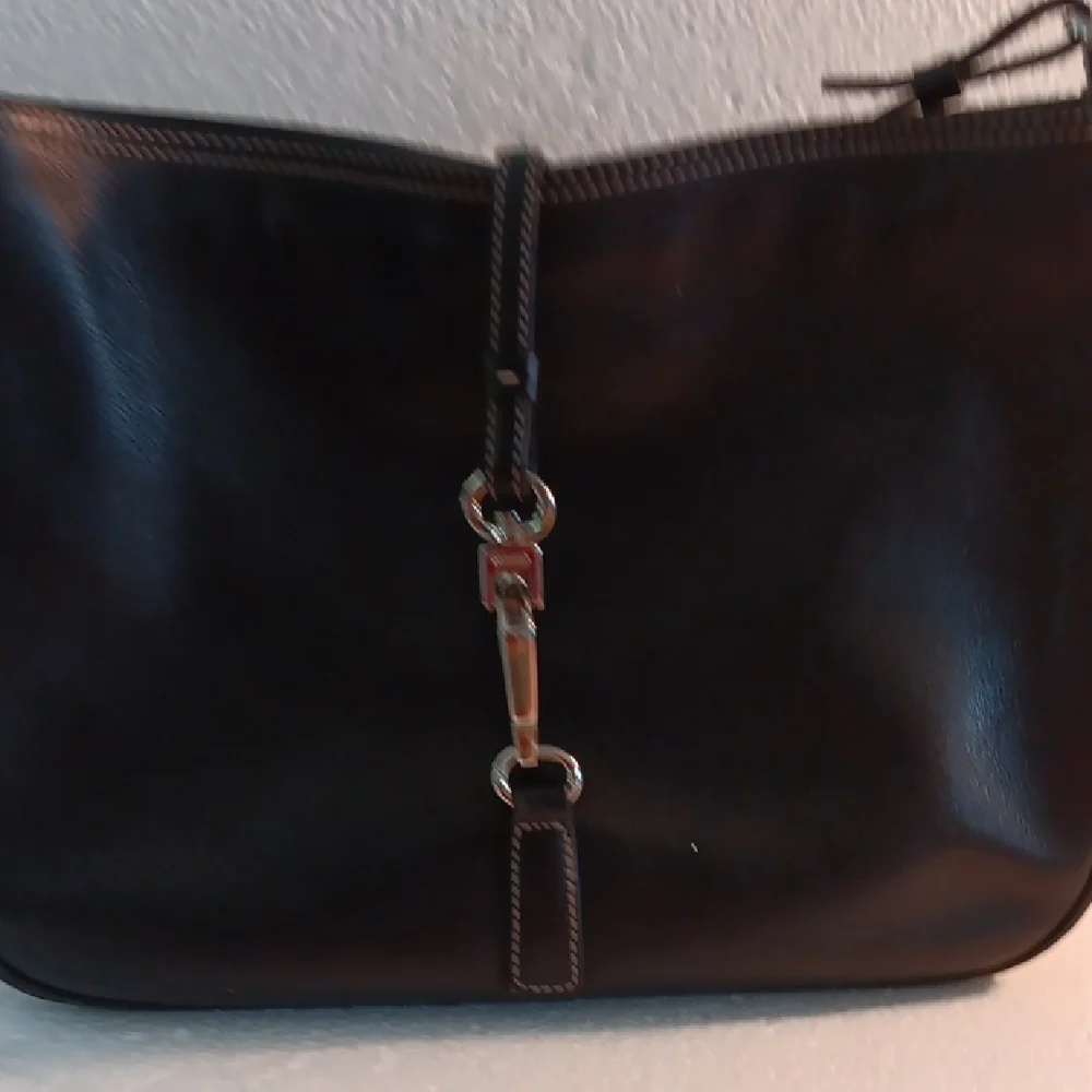 Coach Dark Leather Shoulder Bag - Picture 8 of 8